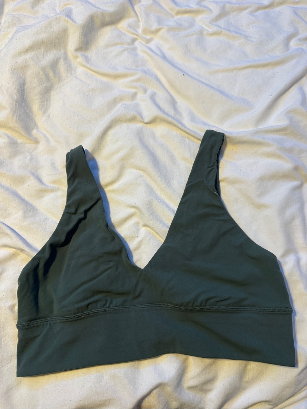 lululemon athletica Deep Forest Green V-Neck Sports Bralette